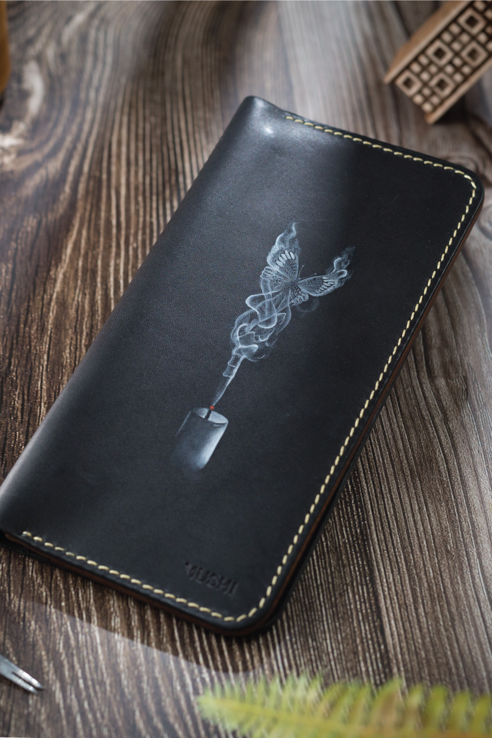 Butterfly Smoke from Candles on MUSHI Wallet