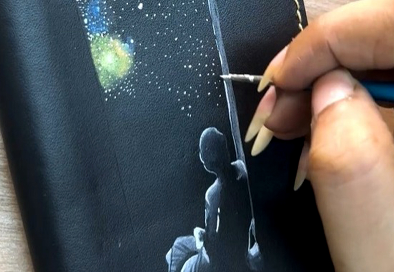 STAR GLITTERS FROM WINDOW WINDOWS OF FREEDOM - Wallet Art by MUSHI