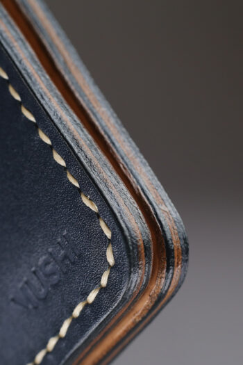 Imported full grain leather long wallet with Turkish hand-painted art for men and women