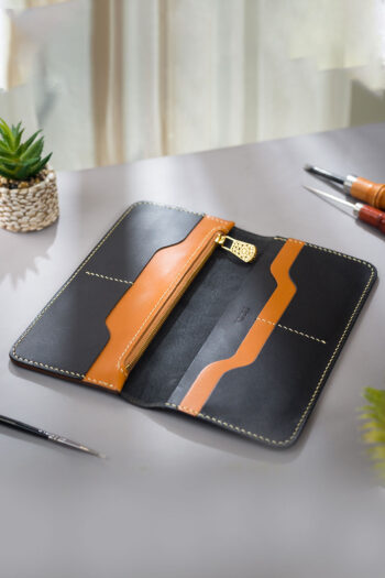 Black and Tan ART Wallets Prepared By MUSHI