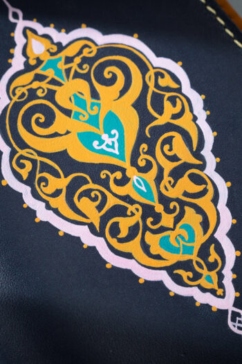 Handmade best leather art on wallet in Pakistan by MUSHI