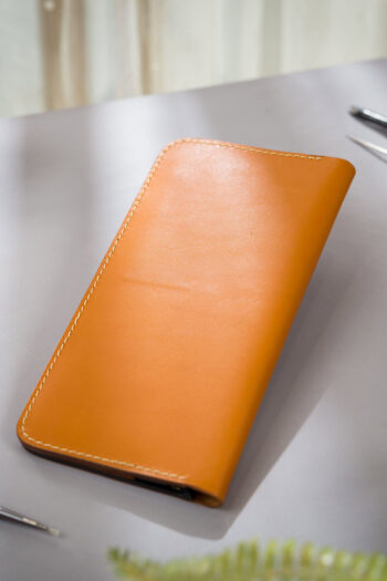 Orange Bi fold ART Wallets Prepared By MUSHI