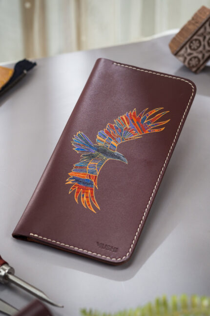 Eagle vision ART on MUSHI Long wallet by MUSHI